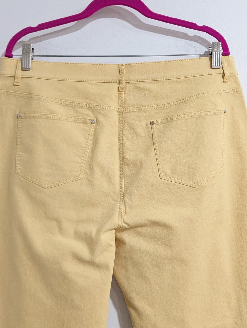 NEW Lafayette 148 Thompson Slim Pant In Sienna Yellow - Picture 5 of 7